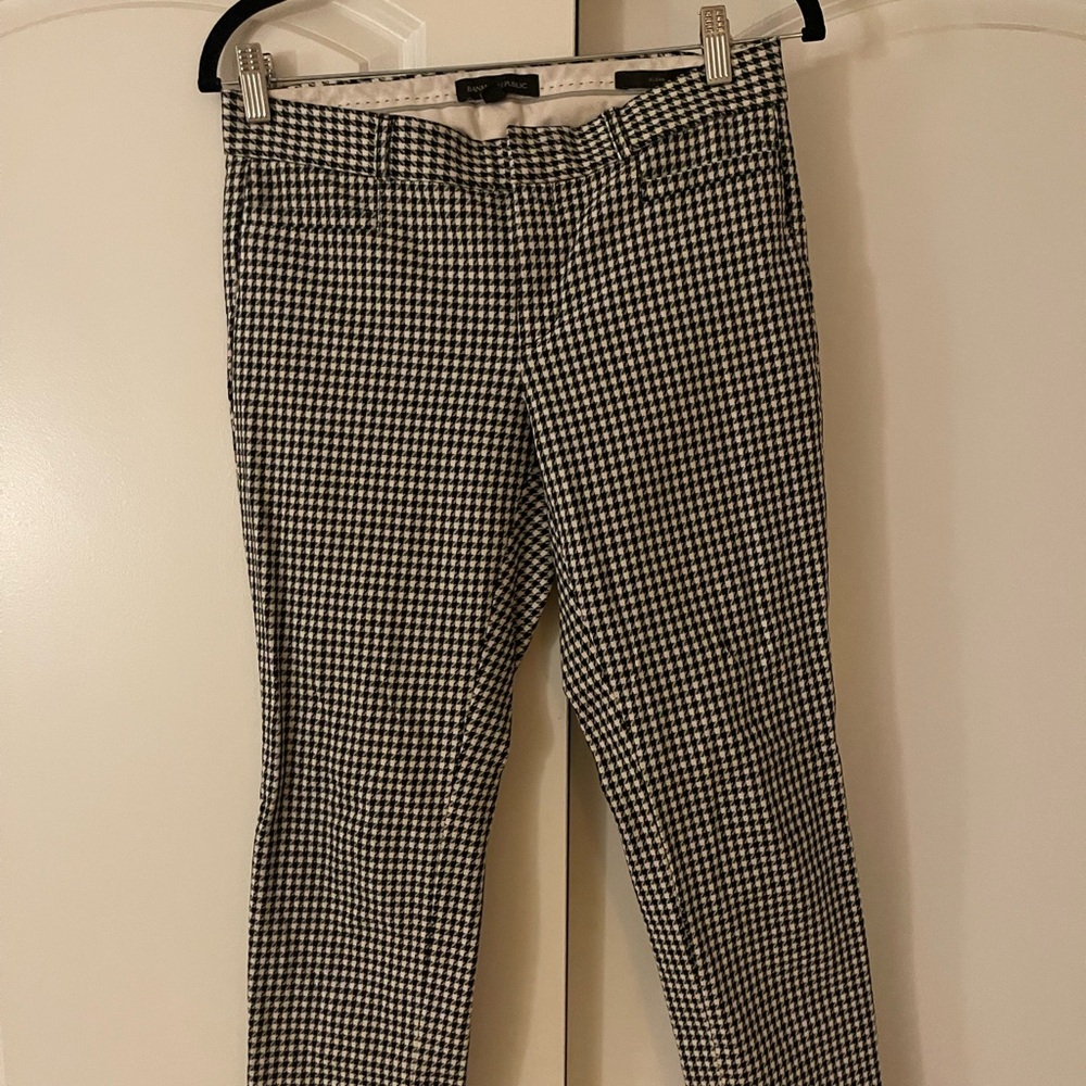 Black and White Houndstooth Pants